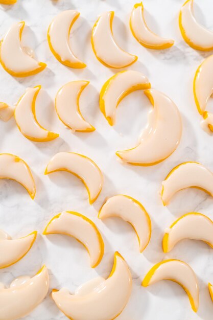 Lemon wedge cookies