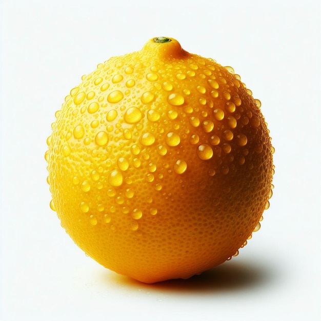 Lemon white background