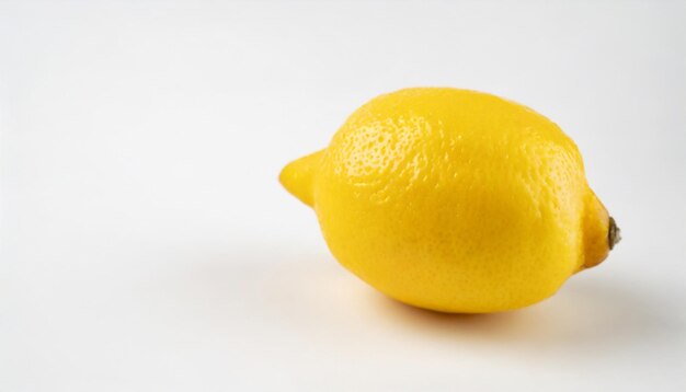 Photo lemon on white background