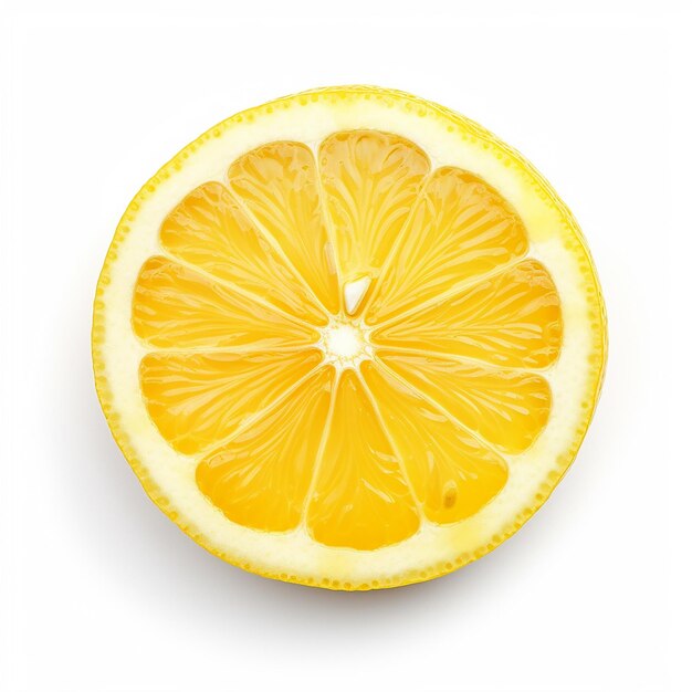 Lemon on White