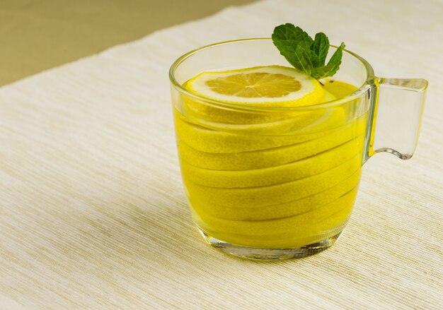 Lemon with mint