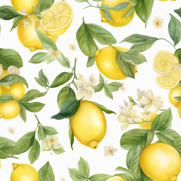 Premium AI Image | lemonade background pattern