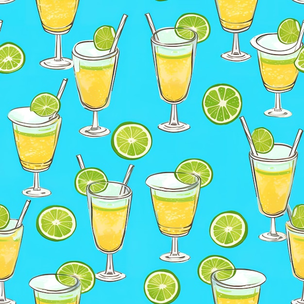 Photo lemonade background pattern