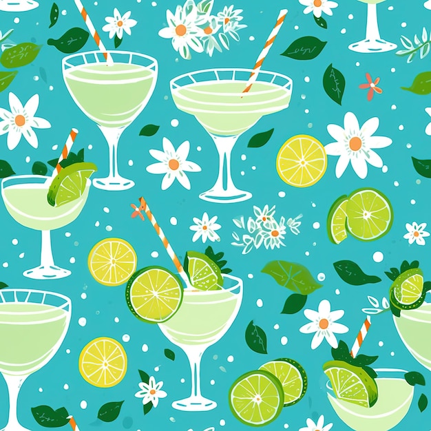 Photo lemonade background pattern