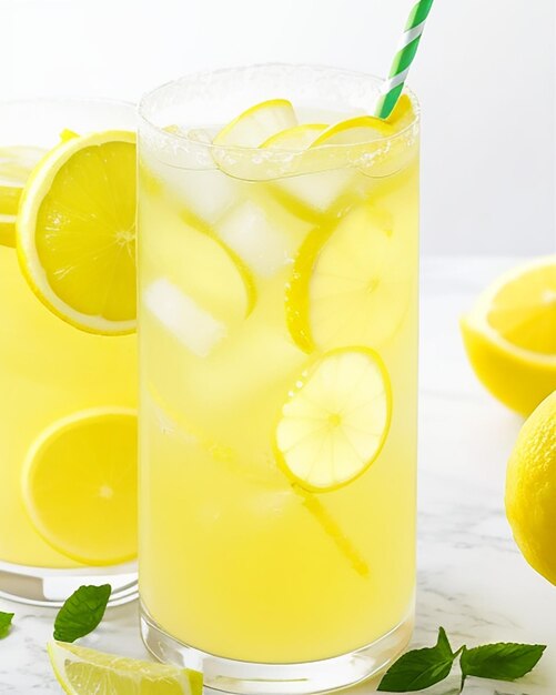 Photo lemonade de hierbabuena