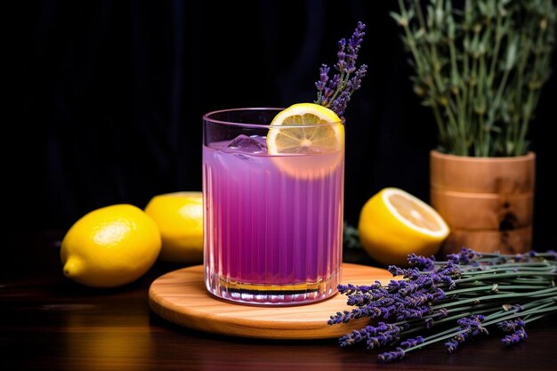 Lemonade Lavender Libation Juice Glass