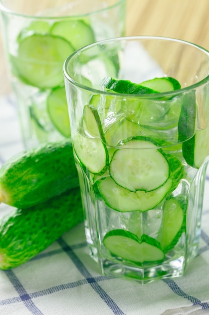 Lemonade with a cucumber