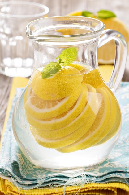 Фото Лимонад с мятой и лимоном