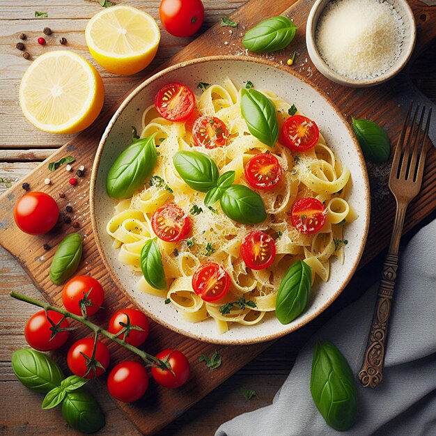 LemonBasil Pasta top view