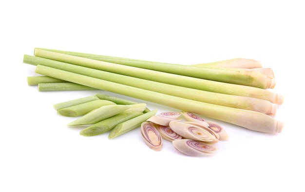 Lemongrass isolated on white background