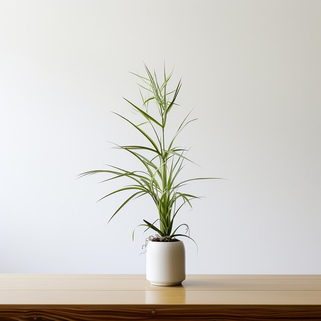 lemongrass tree on a white table