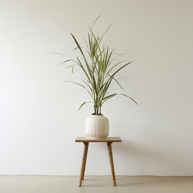 Photo lemongrass tree on a white table