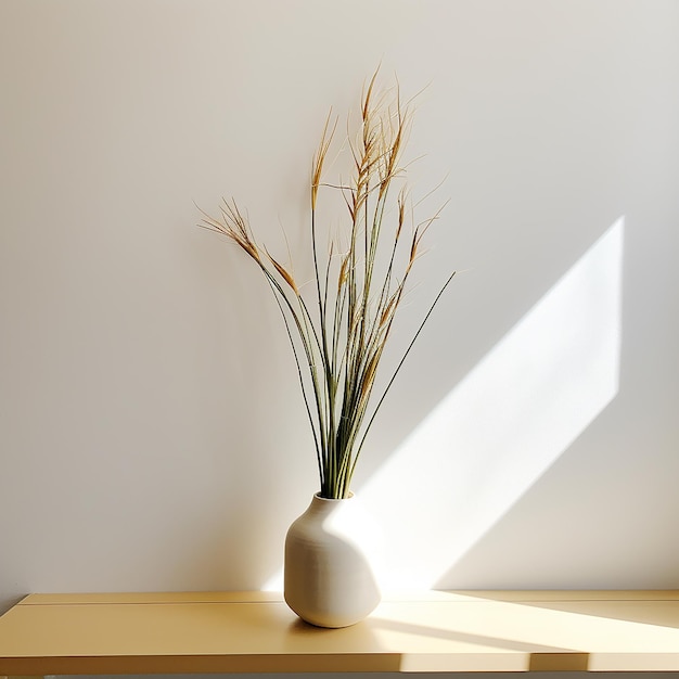 Photo lemongrass tree on a white table