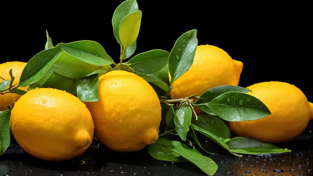 lemons background HD 8K wallpaper Stock Photographic Image