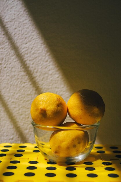 Lemons in a bowl