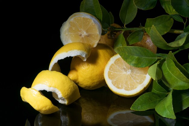 Lemons and leaves