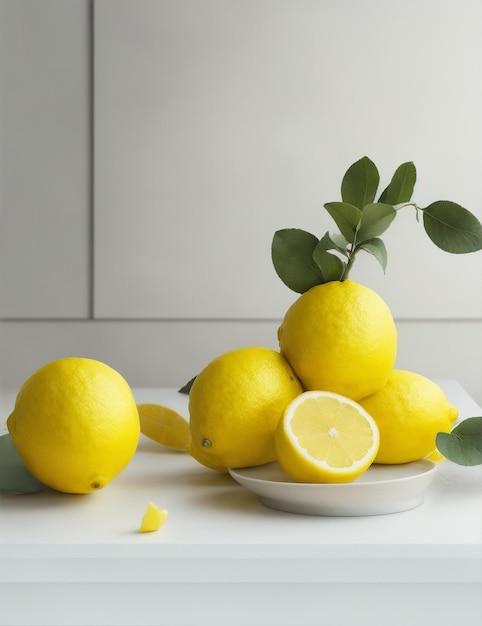 Lemons photographic style image generated using ai