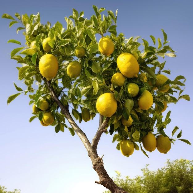 Lemons on the tree