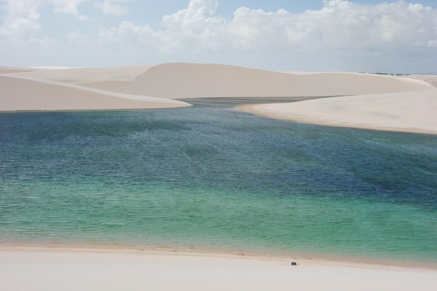 Lencois Maranhenses 국립 공원 브라질 모래 언덕과 석호 낙원 관광지