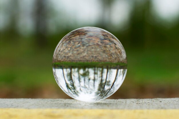 Foto fotografia a sfera dell'obiettivo