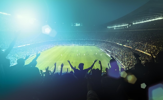 lens flare concert crowd scenery