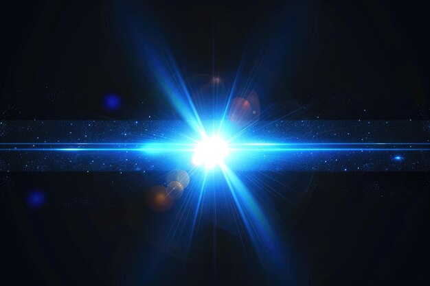 Photo lens flare shining sun glare rays background generative ai