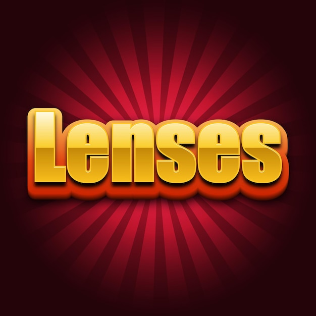 Lenses Text effect Gold JPG attractive background card photo