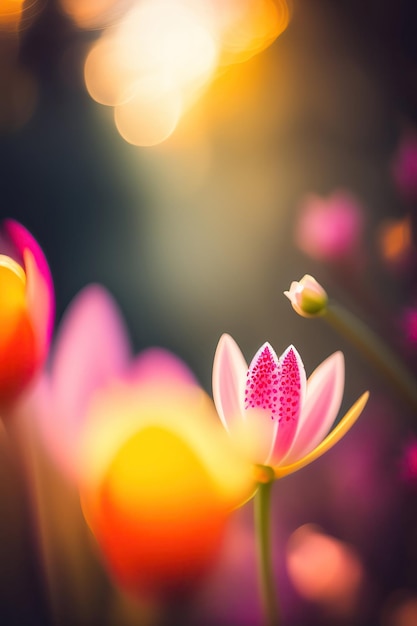 Lente bokeh achtergrond