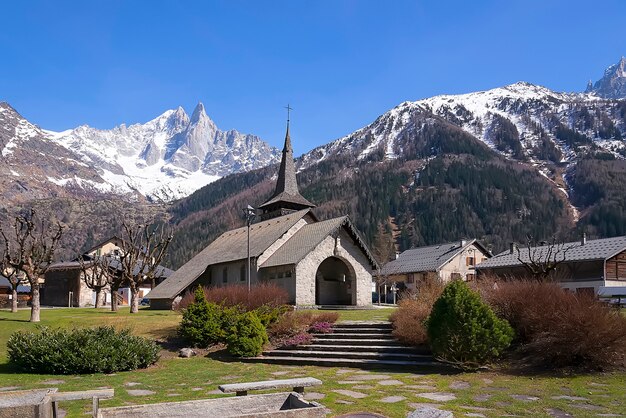 Lente in Chamonix Mont Blanc