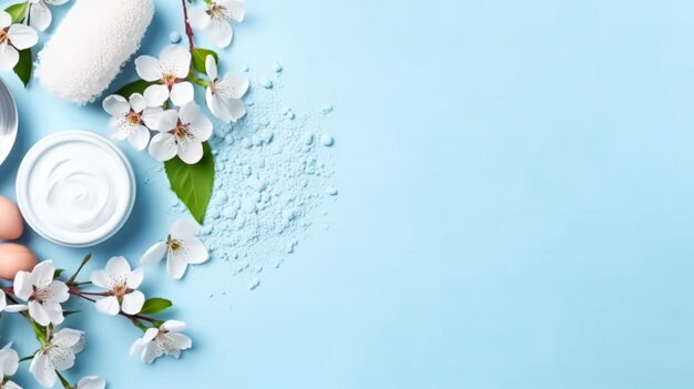 lente kersen takken versierd met delicate witte bloemen geplaatst tegen