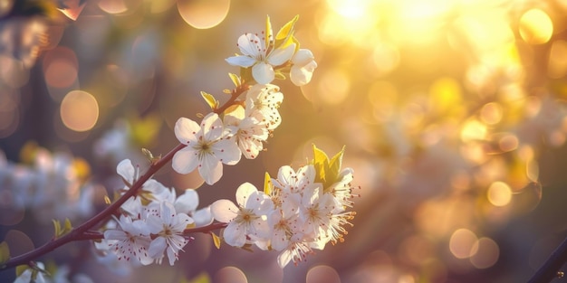 Lente motieven Schoonheid en wedergeboorte van de natuur AI generatief