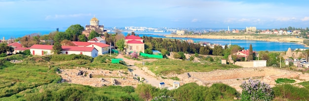 Lente uitzicht op Chersonesos