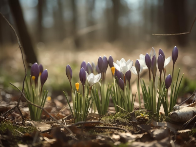 Lentebloemen generatieve ai