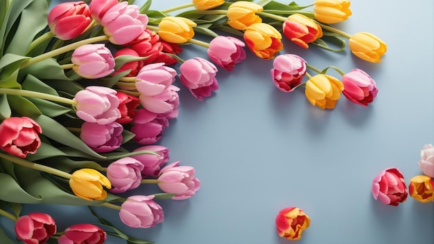 Lentebloesems Een boeiend tapijt van tulpen en persoonlijke uitdrukking