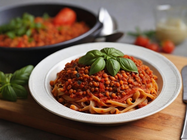 Lentil Bolognese Italiaans