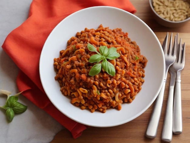 Lentil Bolognese for toddlers