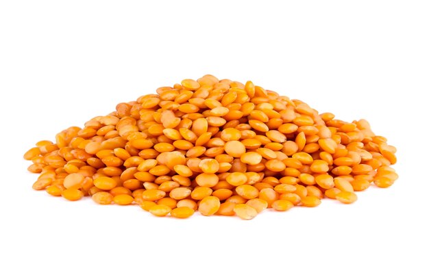 Lentil isolated on white background