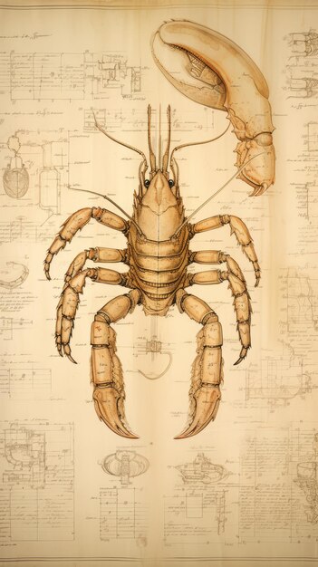 Photo leonardo da vinci's astounding blueprint unveiling the gigantic lobster infographic timeline on sep