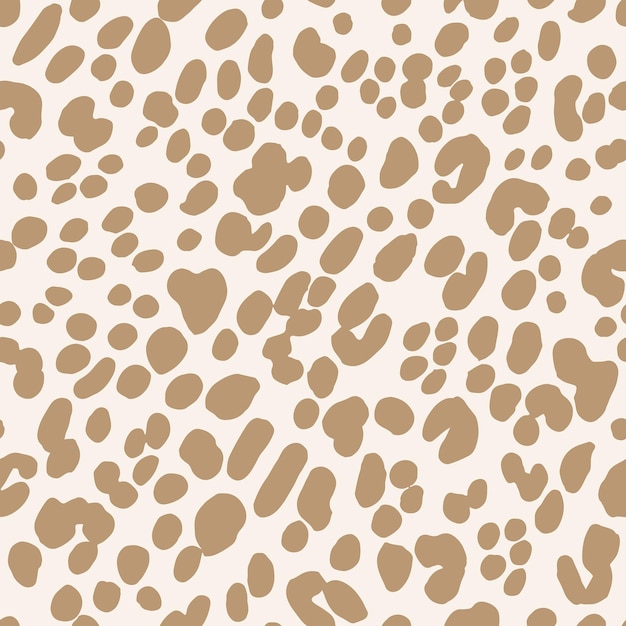 Leopard Animal Print Pattern Beige Pastel kleur achtergrond