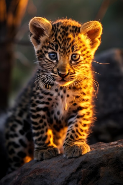 Leopard Baby Portrait