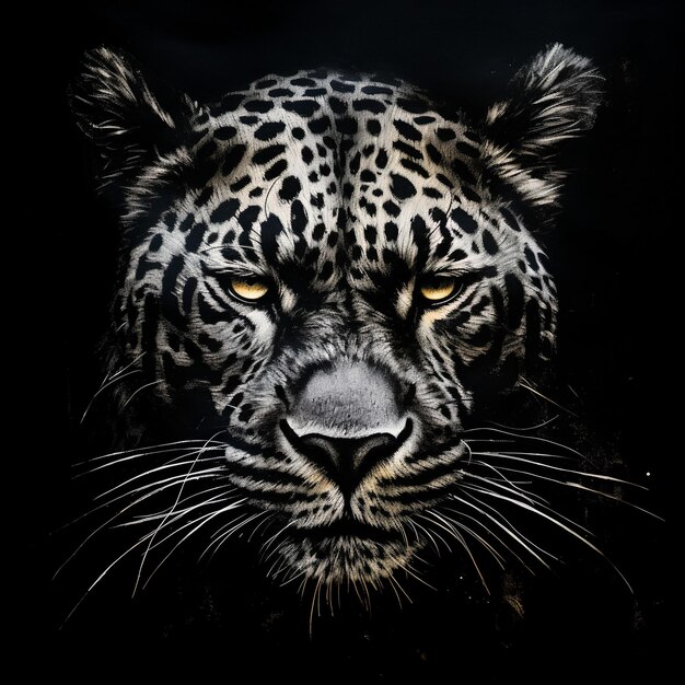 леопардовое лицо