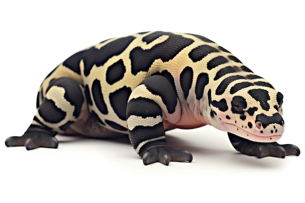 A leopard gecko isolated on white background