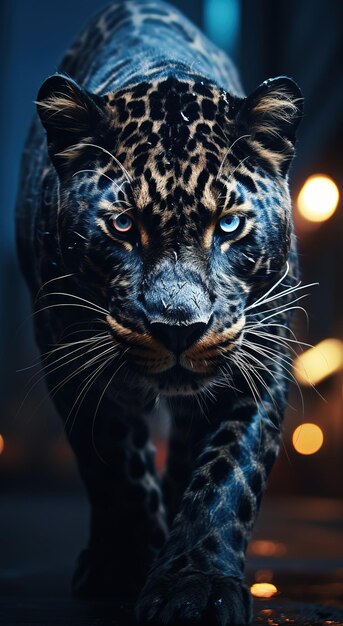 Leopard or jaguar beautiful background poster