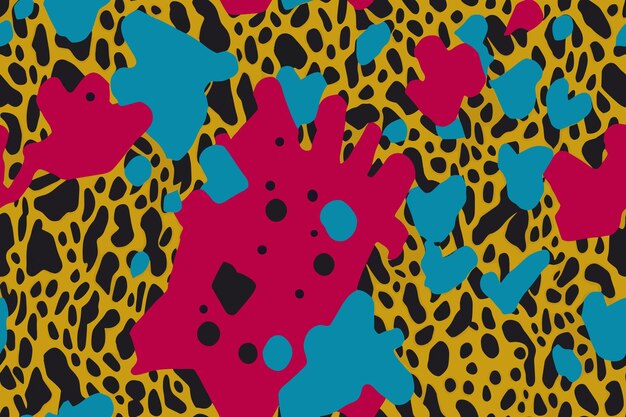 Leopard klassiek naadloos patroon Mode stijlvolle natuurlijke textuur Abstracte vector