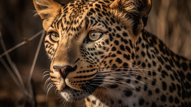 Leopard in the Kruger National Parkgenerative ai