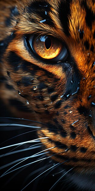 Photo leopard macro photography