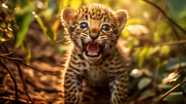 Leopard Panther cub