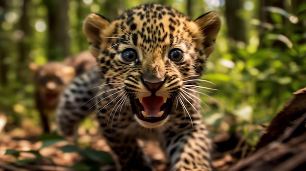 Leopard Panther cub