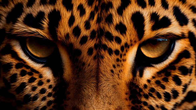 leopard portrait close up big eye