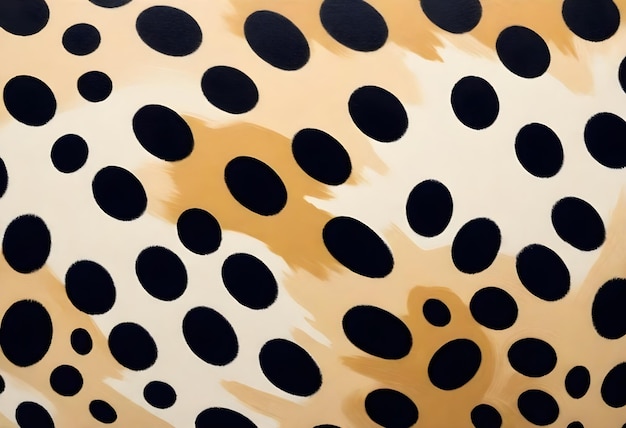 Фото Иллюстрация с рисунком леопарда цифровое изображение живописи с мехом животных дизайн фона
